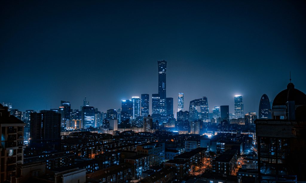 image of dallas texas at night