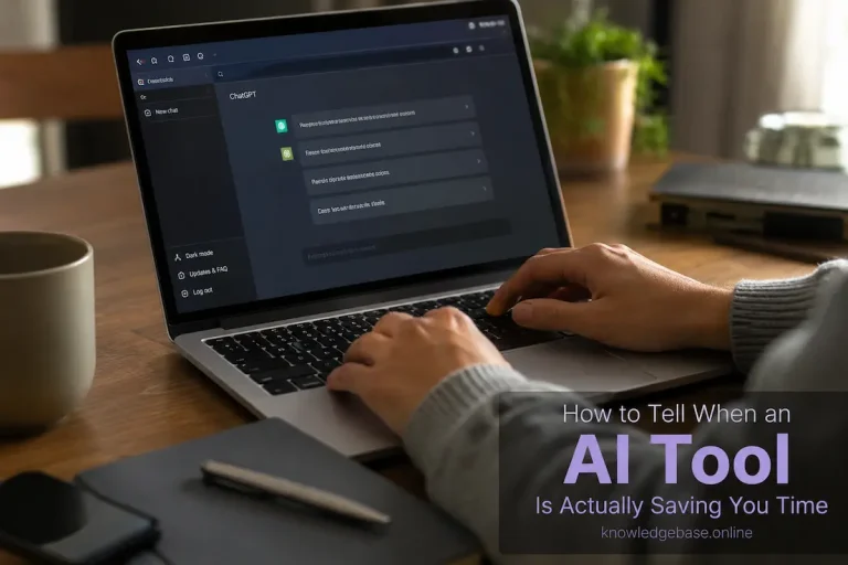 How to Tell When an AI Tool Is Actually Saving You Time